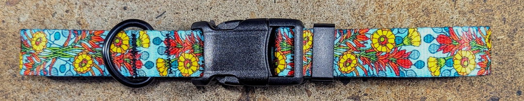 Wild Flowers Dog Collar